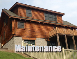  Ary, Kentucky Log Home Maintenance